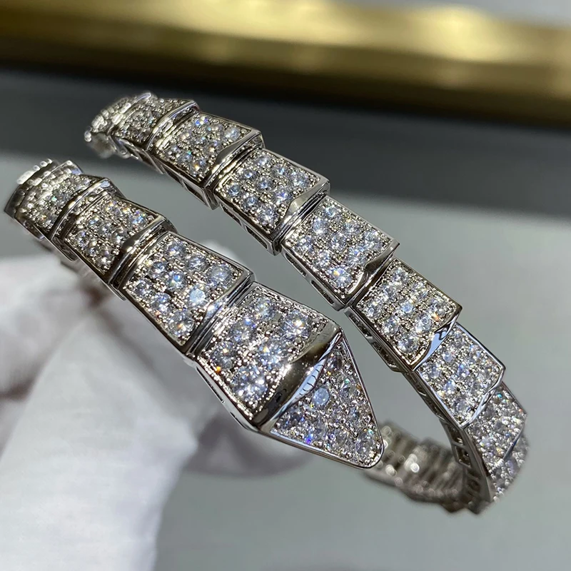 Лидер продаж Классический эластичный широкий браслет из стерлингового серебра