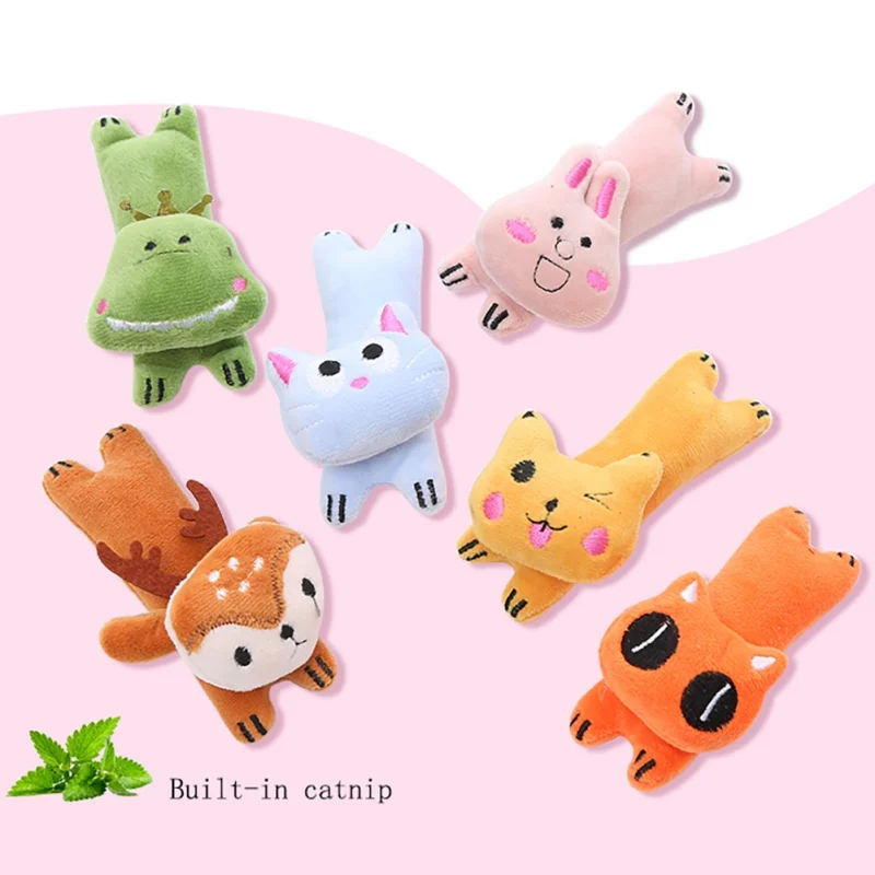 

Cute Animals Plush Squeak Dog Toys Bite Resistant Chewing Toy for Dogs Cats Pet Supplies Dog Toys Dog Toy for Teeth Cleaning