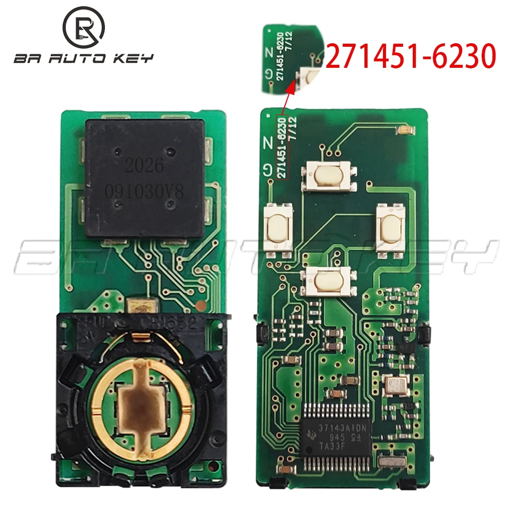 

Оригинальный смарт-брелок для Toyota Noah Voxy Estima Vellfire Alphard, оригинальный ключ 2005-2014, номер платы: 271451-0500 6230 312,15 МГц