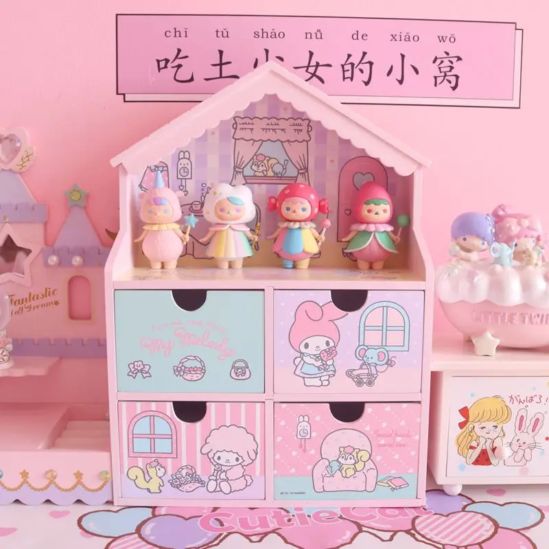 31 см Sanrio плюшевая кавайная мимелоди маленькие двойные звезды коробка для
