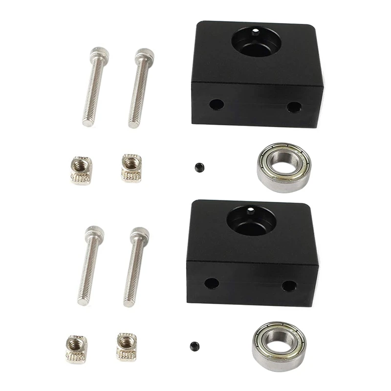 

4Pcs 3D Printer Aluminum Z-Axis Lead Screw Top Mount For CR-10/CR-10S Ender 3/Ender 3 Pro Metal Z-Rod Bearing Holder