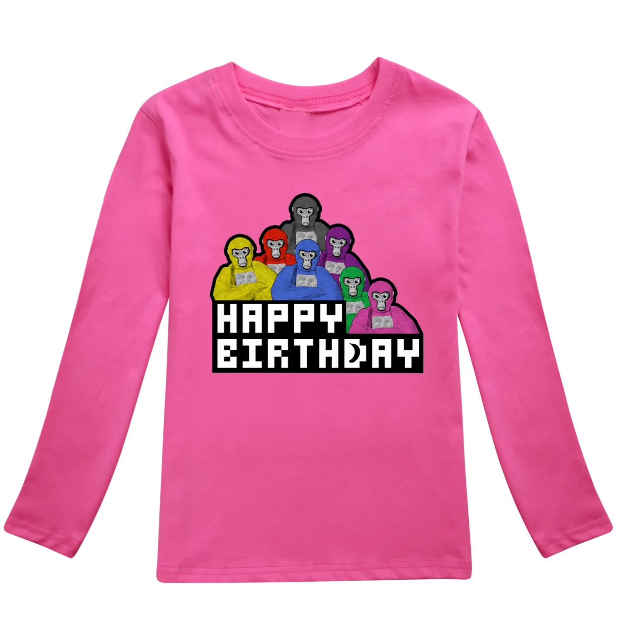 Футболка с надписью Gorilla Tag Детская толстовка рисунком игровой обезьяны