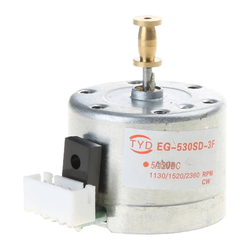 EG530SD-3F DC5-12V 3-скоростной 33/45/78 об/мин металлический двигатель для проигрывателя