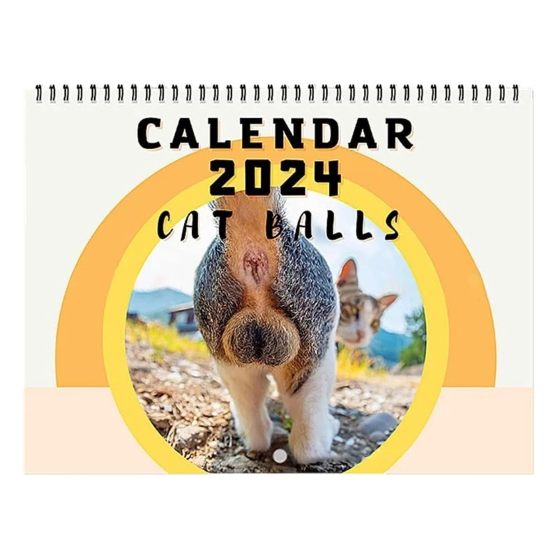 

Настенный календарь на 2024 год. Календарь с забавными кошками. Ежемесячная страница. Календарь-планировщик для семьи. Прямая