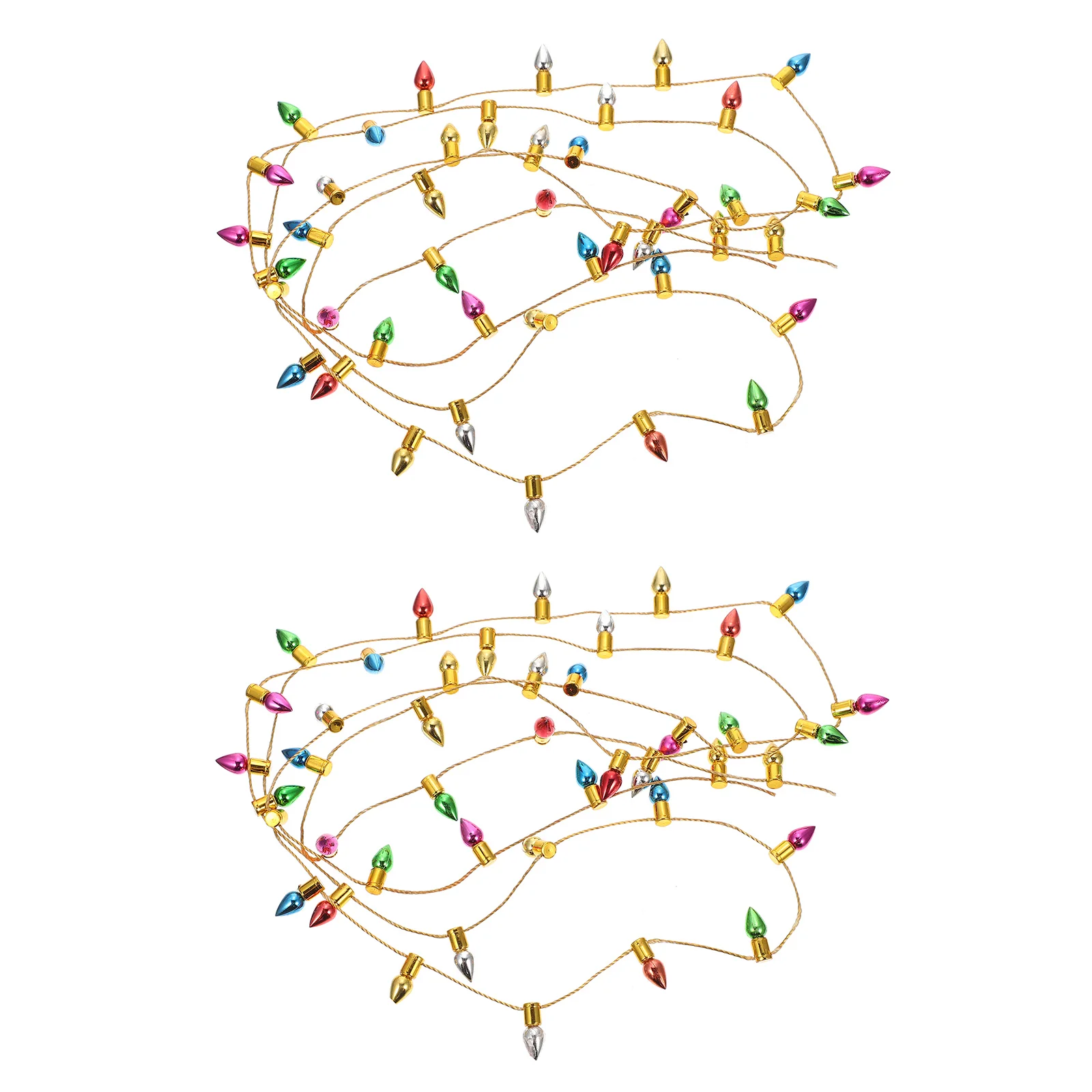 

2pcs Mini String Lamp Adornment Mini House String Light Layout Decoration