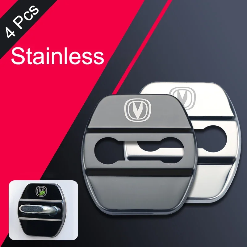 4 шт./комплект крышки для автомобильных замков из нержавеющей стали