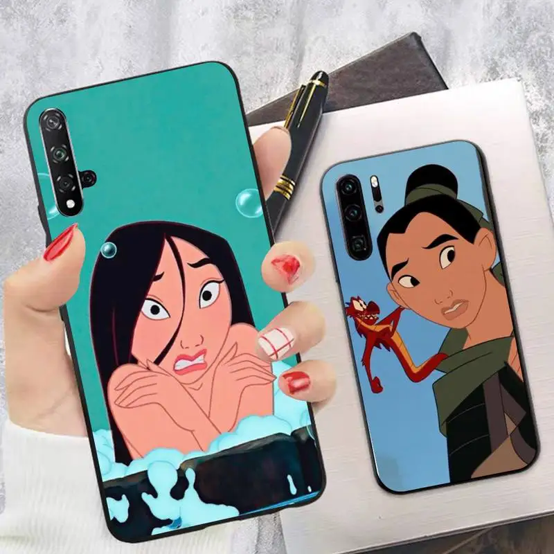 

Disney Animation Mulan Phone Case for Huawei P30 40 20 10 8 9 lite pro plus Psmart2019