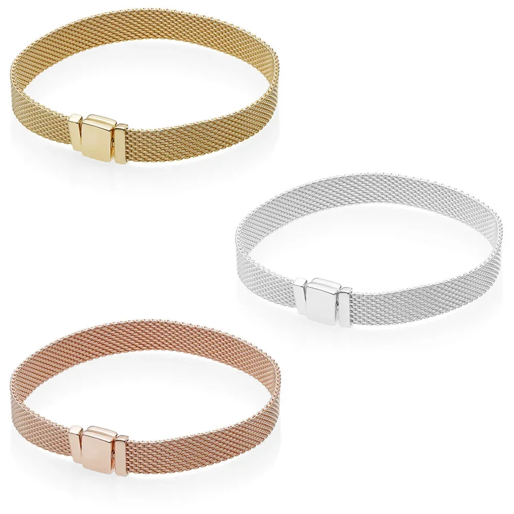 

Женский браслет из серебра 2018 пробы, с европейскими Шармами