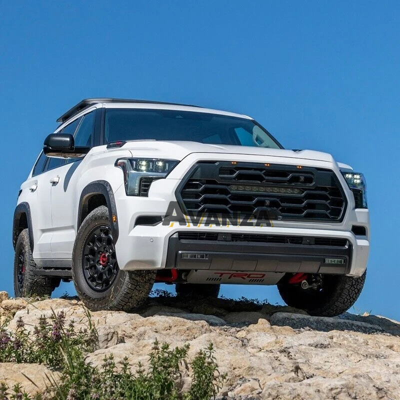 Передняя решетка со световой панелью автозапчасти гоночная подходит для Toyota Sequoia