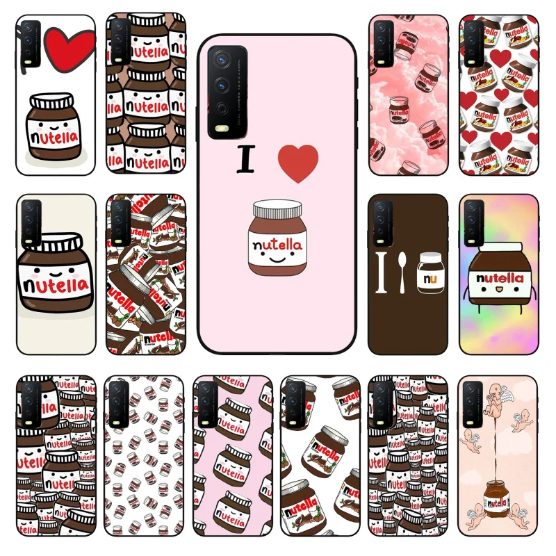 

Love Chocolate Nutella Phone Case for VIVO Y15s Y20 Y11 Y12 Y17 Y19 Y20S Y31 Y9s Y91 Y21 Y51 Y20i Y93 Y12S Y70