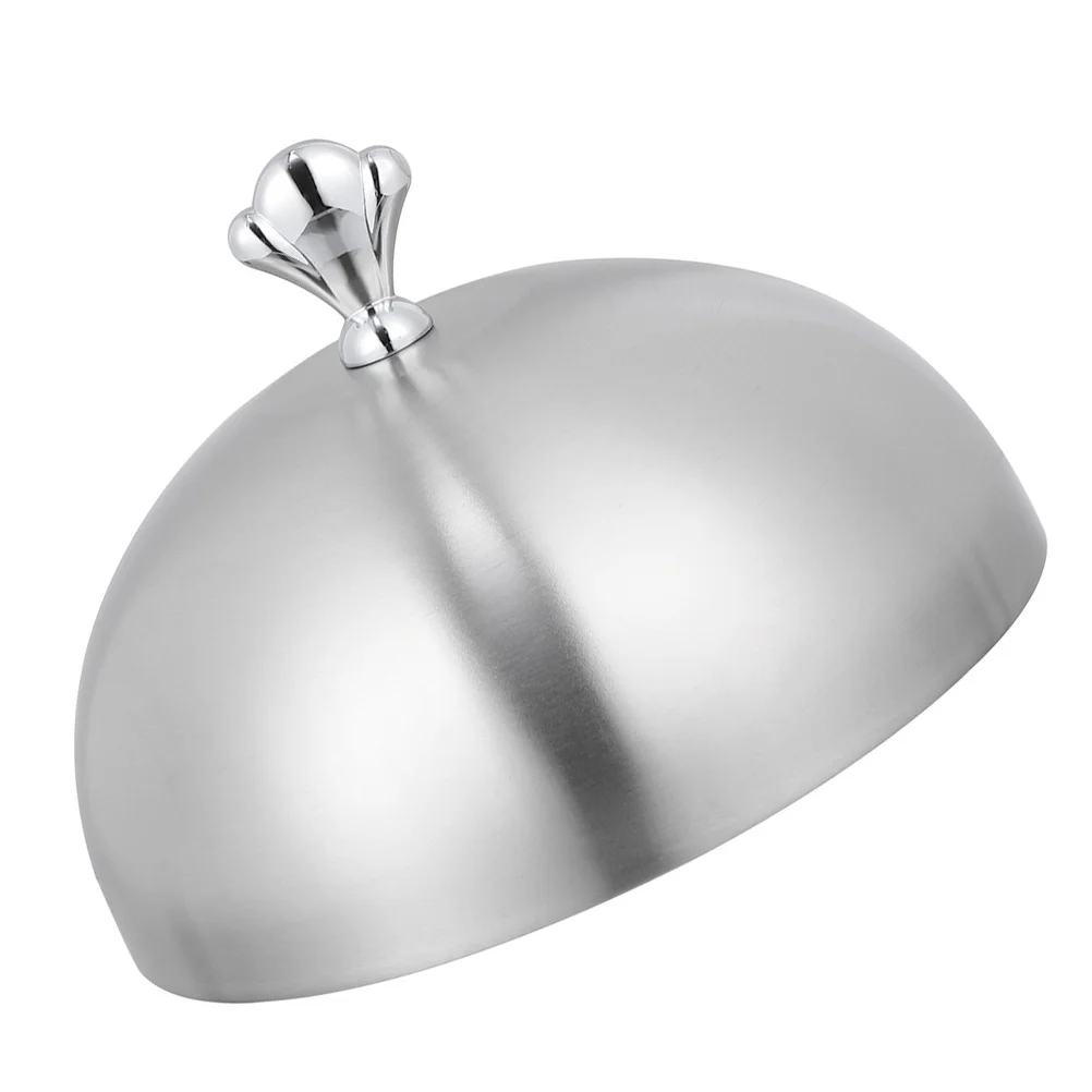 

Cover Dome Lidpot Basting Metal Stainless Steel Cloche Steak Cheese Cake Splatter Dish Steaming Melting Griddle Anti Cooking Pan