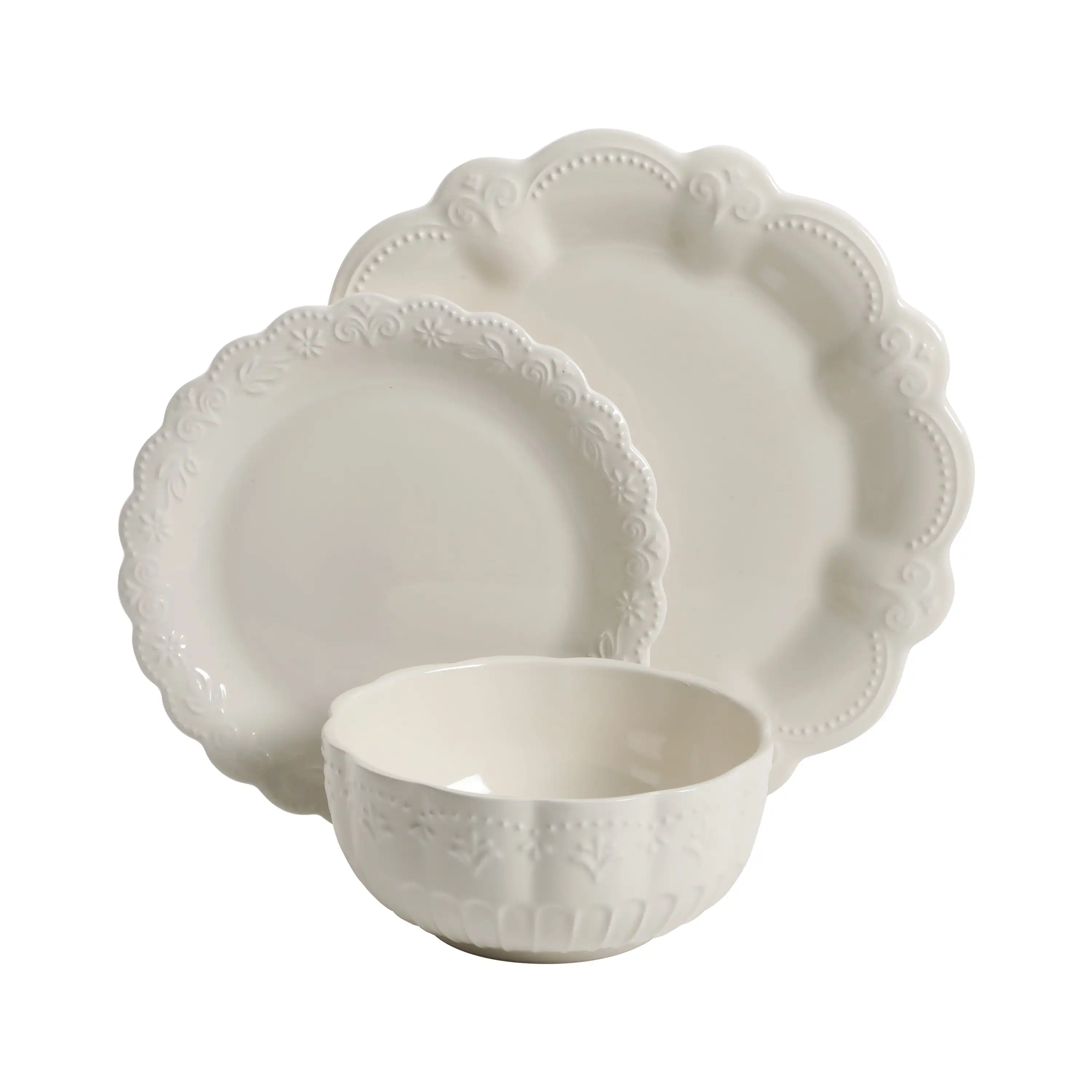 

Toni Linen Dinnerware Set, 12-Piece