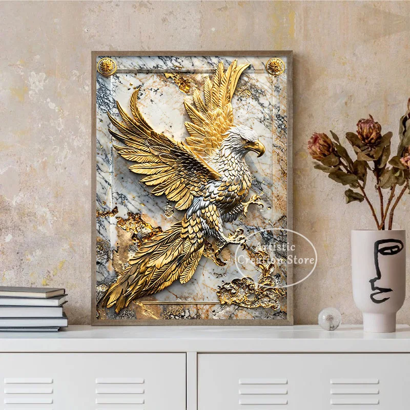 Роскошный Золотой Восстановленный девять хвостов лиса элегантность Дракон Тигр