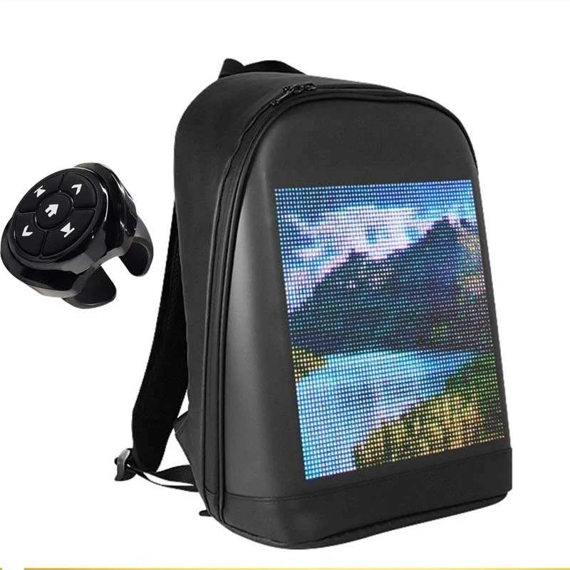 Remote Control the signals turn function for bycicle Smart Led Mesh Pix Backpack LED Display Advertising Light Outdoor Climb bag