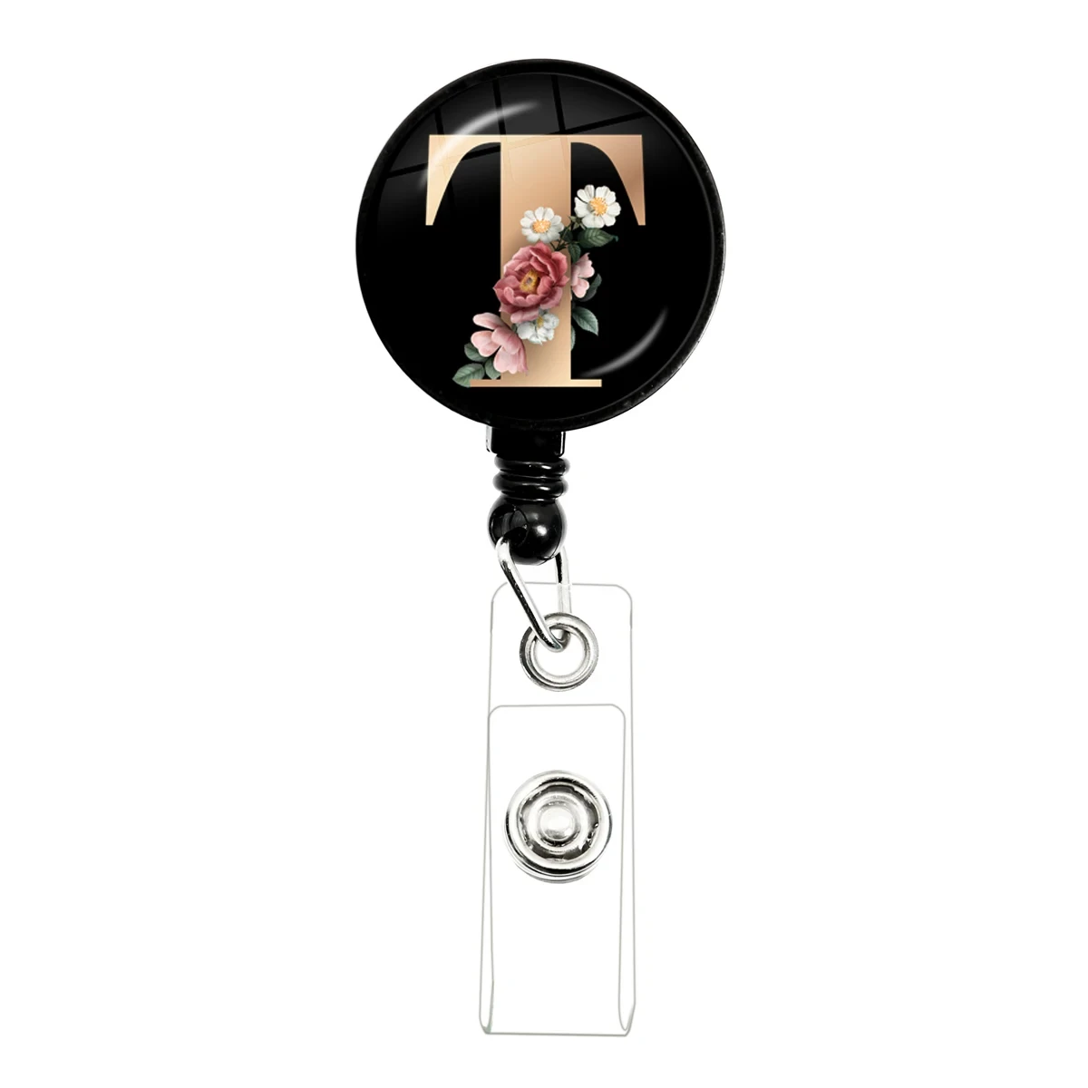 

Катушка для бейджа MSCHENGDORIS черная стеклянная