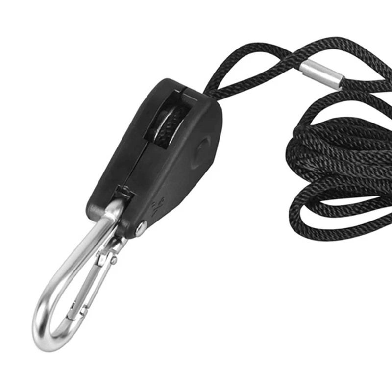 

12Pcs Heavy Duty Adjustable Grow Light Ratchet Rope Hanger Yoyo For Grow Light Fixtures Gardening