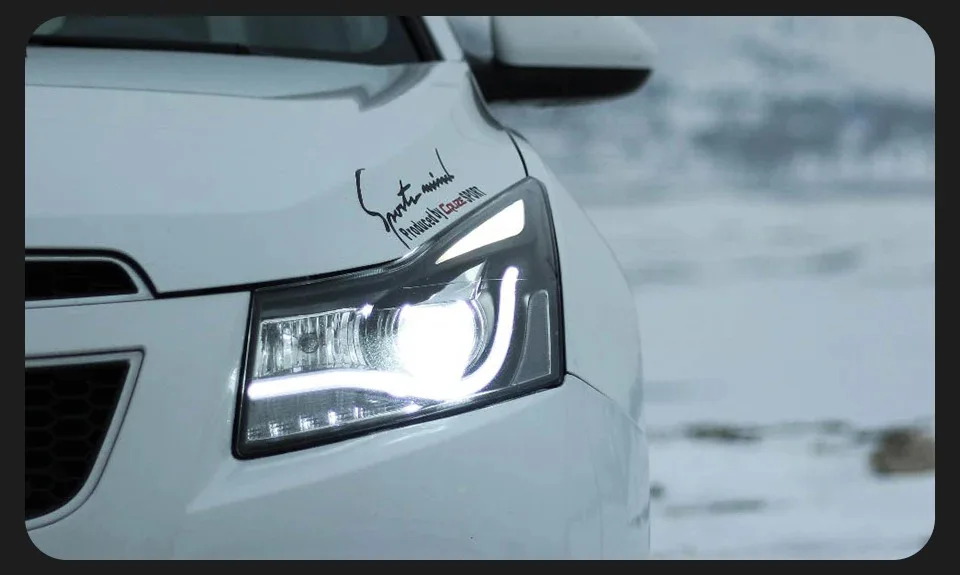 Фара в сборе для Chevrolet Cruze 2009-2014 годов выпуска, с ксеноновыми ангельскими глазками, светодиодными дневными ходовыми огнями, указателями поворота, дальним светом и противотуманными фарами. (art.: 3920dcfd101e1) - 3920dcfd101e1