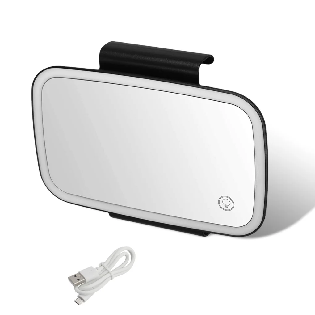 

LED Makeup Mirror Car Interior Mirrors Touch Switch Car-mounting Accessories