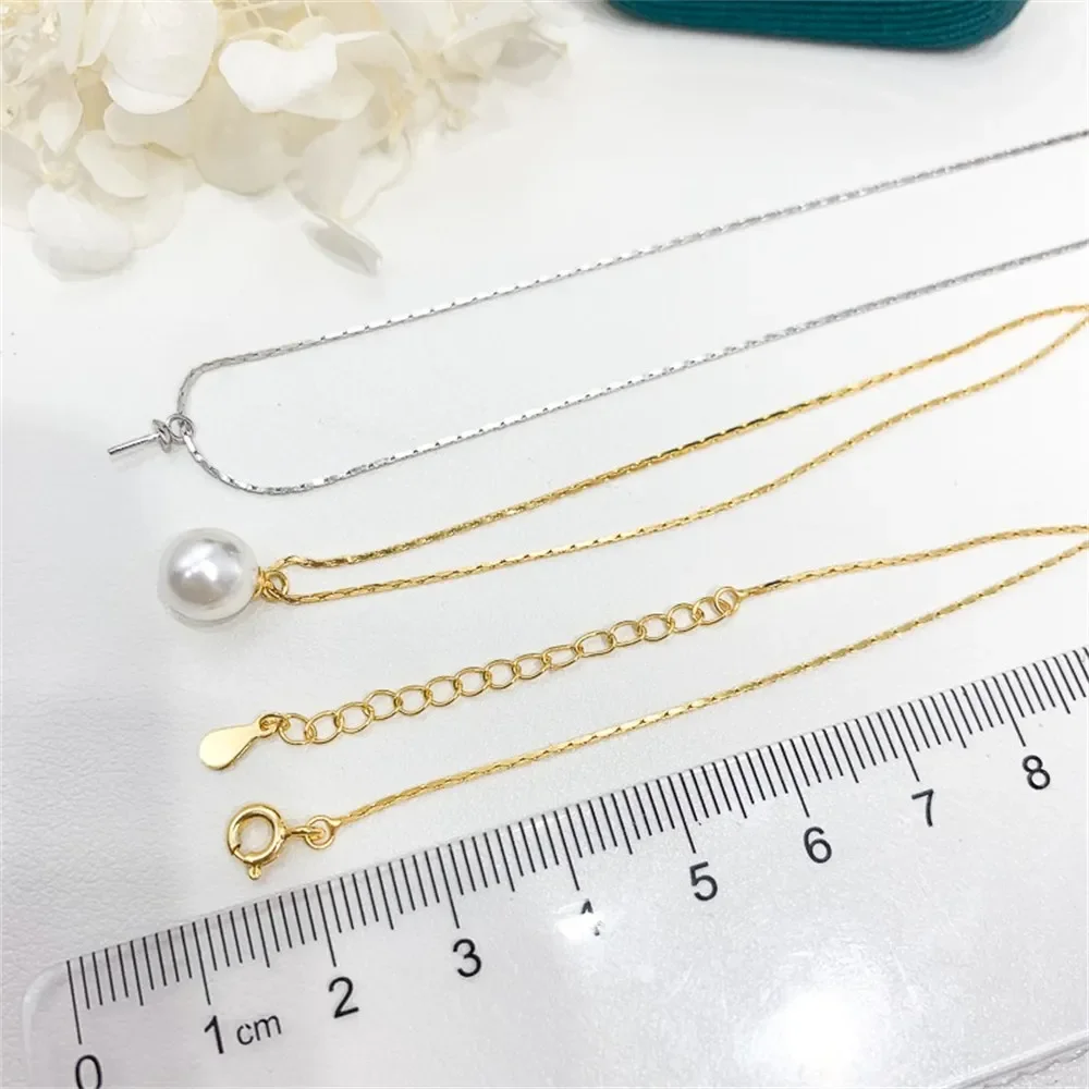 Набор жемчужных аксессуаров сделай сам из стерлингового серебра 925 пробы цепочка