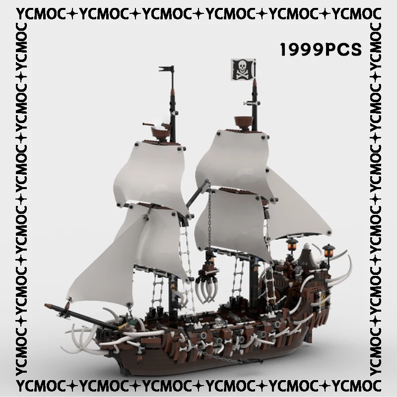 

Строительные блоки YcMoc, модель корабля, строительные блоки, пиратский солдат, технология, кирпичи, игрушки «сделай сам» для детей, подарки, блоки moc