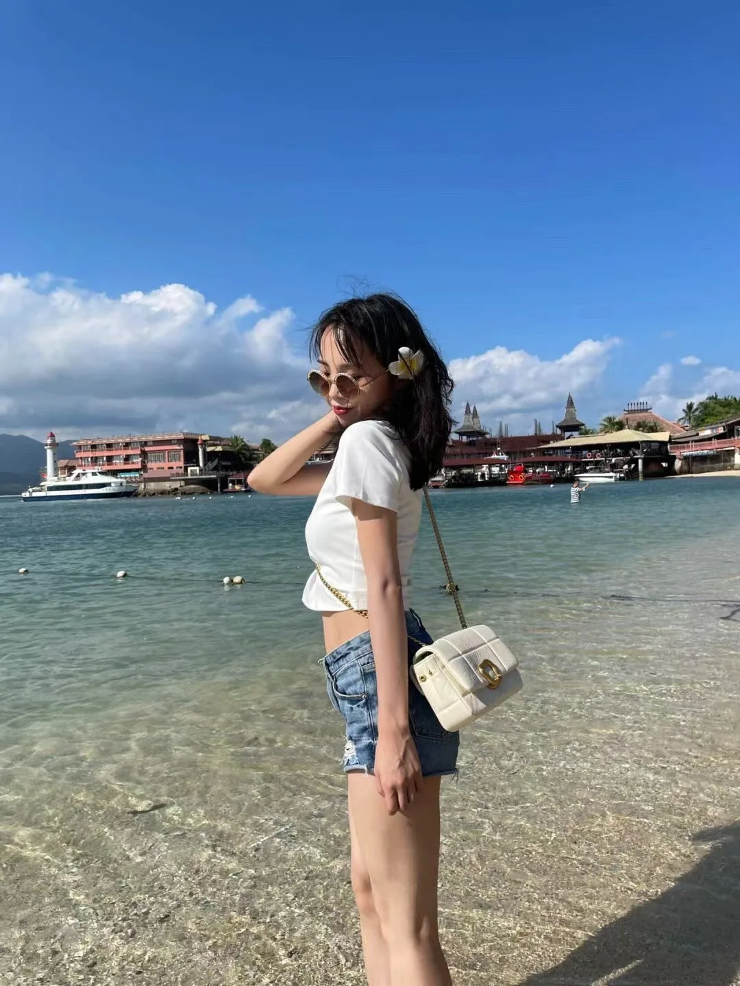 Genuine leather new single shoulder crossbody portable underarm chocolate wrap layer cowhide chain small fragrant square soft