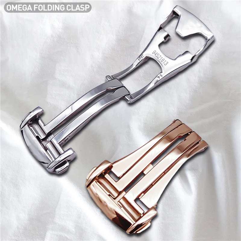 

Stainless Steel Folding Deployant Clasp For Omega Clasp Watch Accessories Buckle For SEAMASTER PLANET OCEAN DE VILLE Watch Clasp