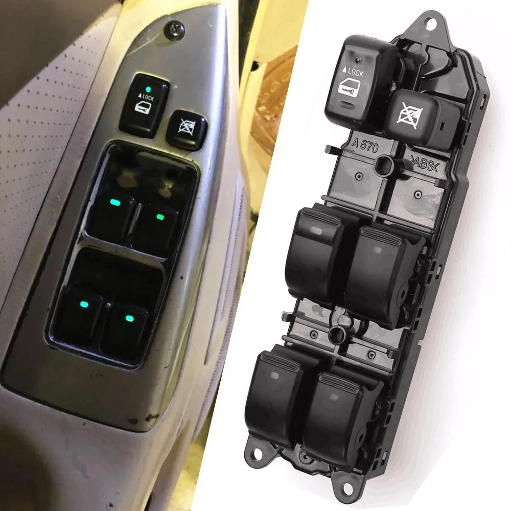 

Кнопка управления электрическим переключателем стеклоподъемника для Toyota Land Cruiser Prado 3,0 120 2002 2003 2004 2005 2006 2007 2008 2009 2010