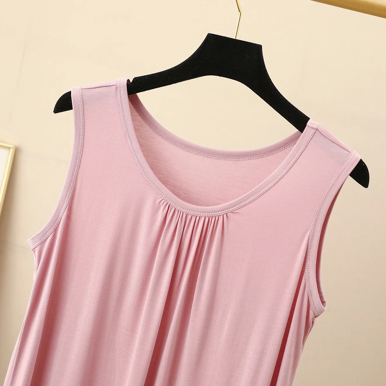 Платье-жилет без рукавов из модала Женская домашняя одежда летние тонкие ночные