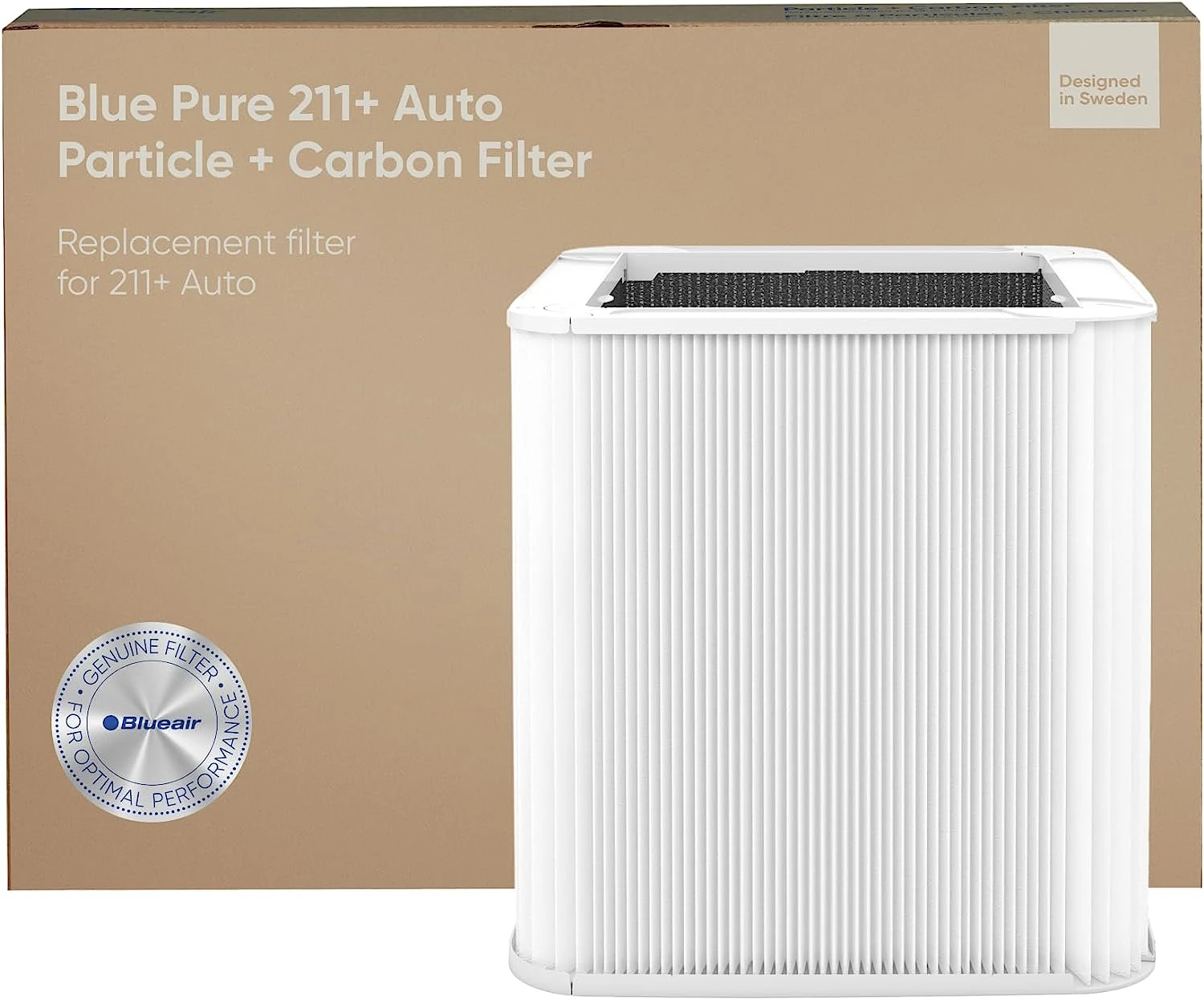 

Pure 211+ Auto Genuine Replacement Filter, Particle and Activated Carbon, fits Blue Pure 211+ Auto Air Purifier Essential oils