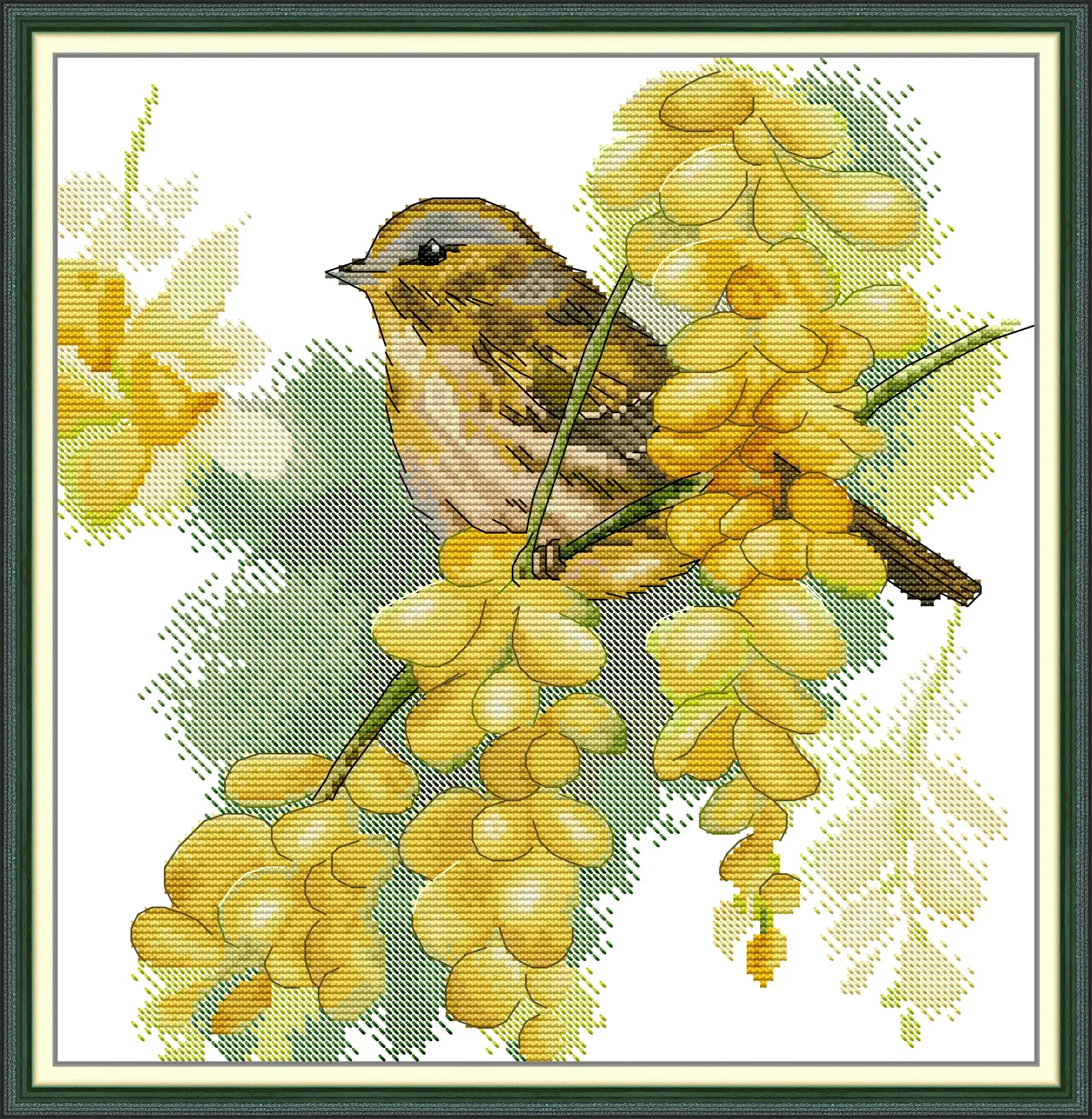 Joy Sunday-News Printedd Набор для вышивки крестом Easy Pattern DIY из тисненой ткани Asia 14 11CT Sparrows and