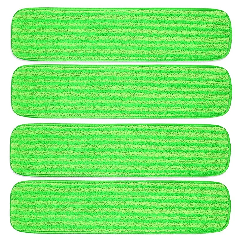 

4 шт., многоразовые моющиеся насадки для швабры, 18 дюймов