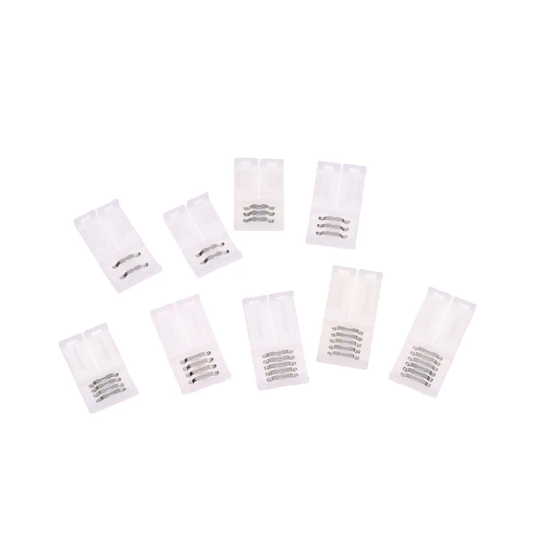 

10pcs RGBW LED Connector 2/3/4/5/6pin 8/10/12mm Free Soldering Connector for 5050 3528 LED Single Color RGB RGBWW Strip Light