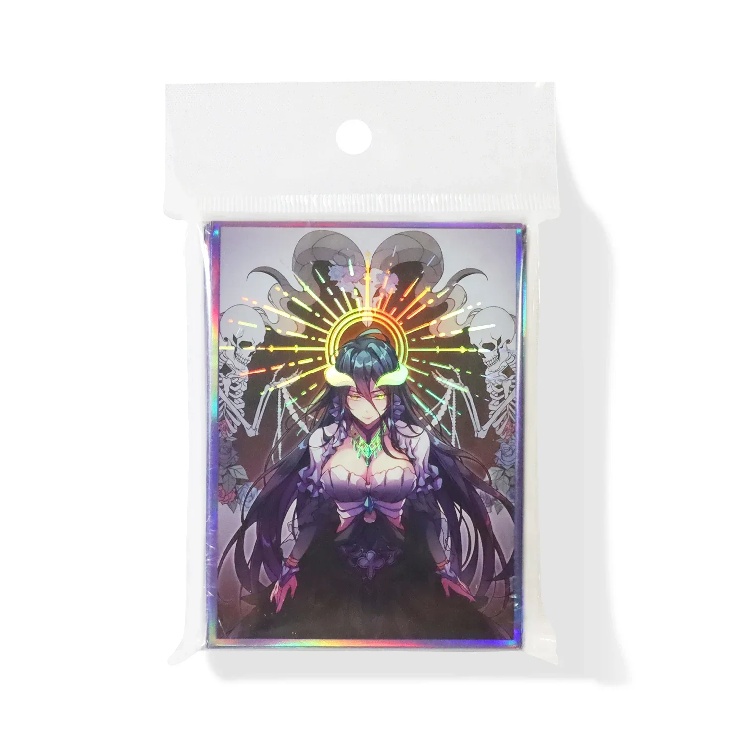 60 шт. 67x92 мм голографический чехол Overlord Albedo для MTG/PTCG/PKM торговых карт