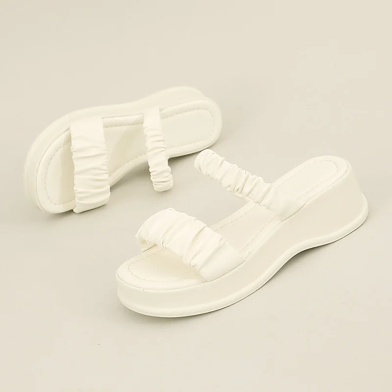 AIYUQI Slippers Women Platform 2023 New Summer Slippers Women Outerwear Fashion Thick-soled Beach Slippers Women