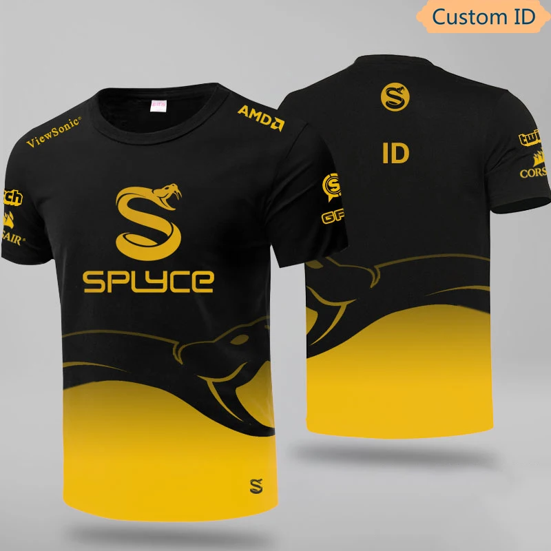 Футболка Lol CSGO DOTA2 Team Splyce униформа игрока для фанатов футболка с именем мужчин и