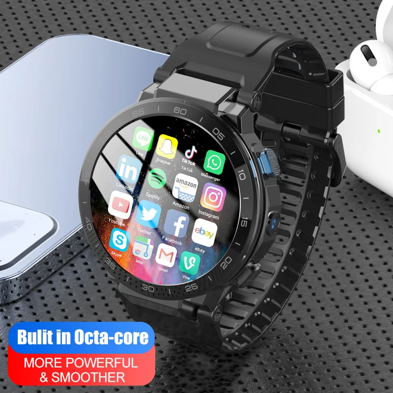 

2023 New 4g Phone Smartwatch 6GB+64GB 1.6" Big Round Circle Watch Face Ce Rohs Men Reloj Sim Card Sport Smart Watch PK Z32 Z35