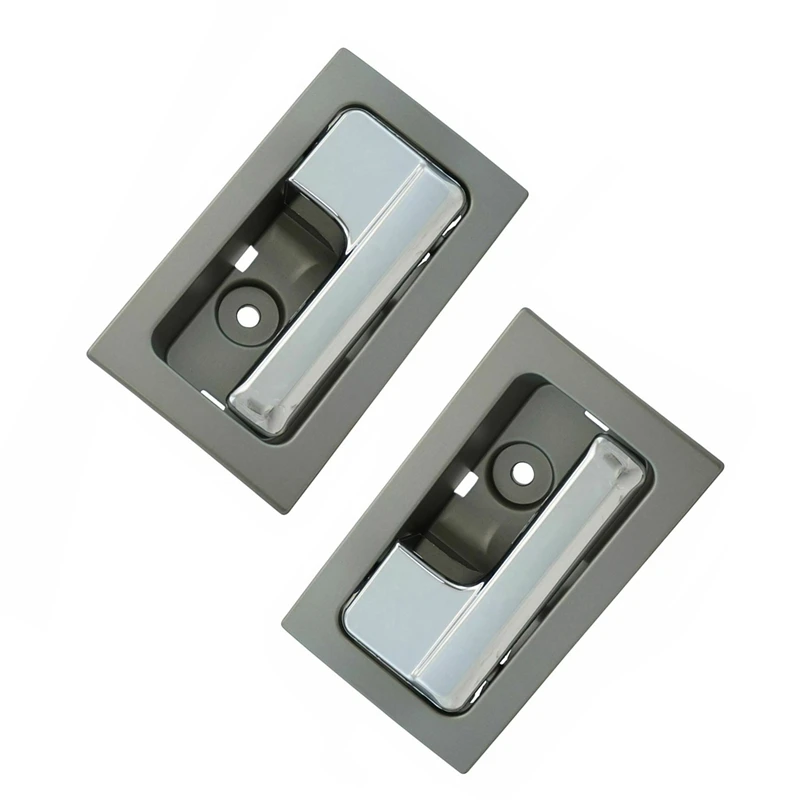 

1 пара левая и правая Автомобильная интерьерная Дверная Ручка хромированная универсальная внутренняя Передняя и задняя дверная ручка для ...