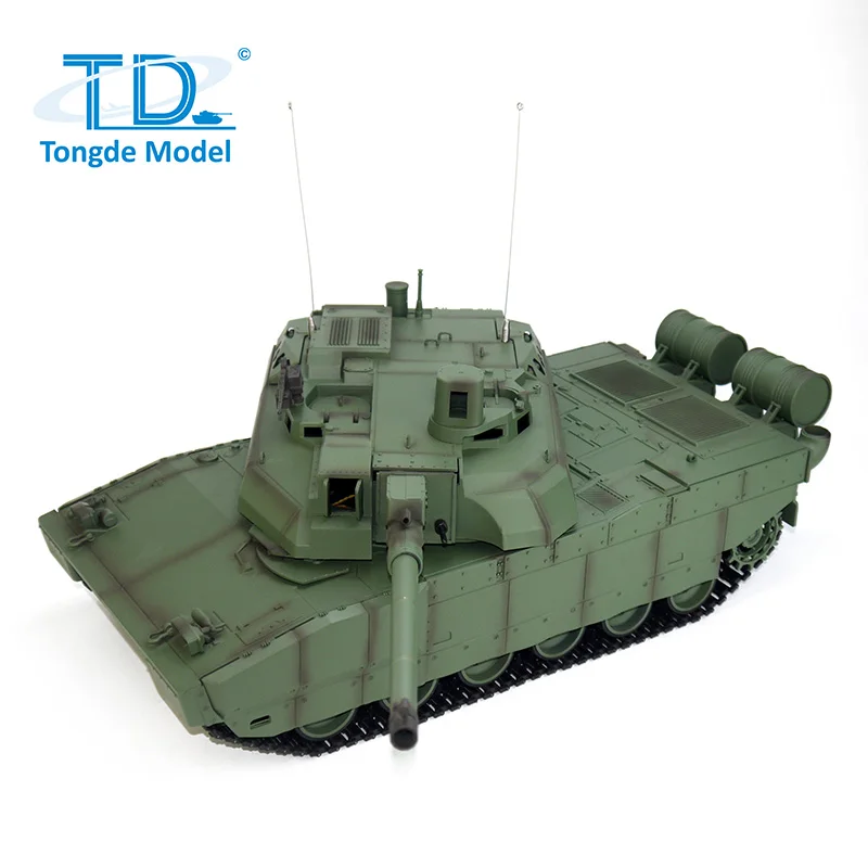 Фото TD H2408 RC Tank 1/16 Военный боевой танк Leclerc Металлическое ведущее колесо Дорожное колесо Коробка передач Инфракрасный BB Бочка Отдыхательный дымовой блок №1