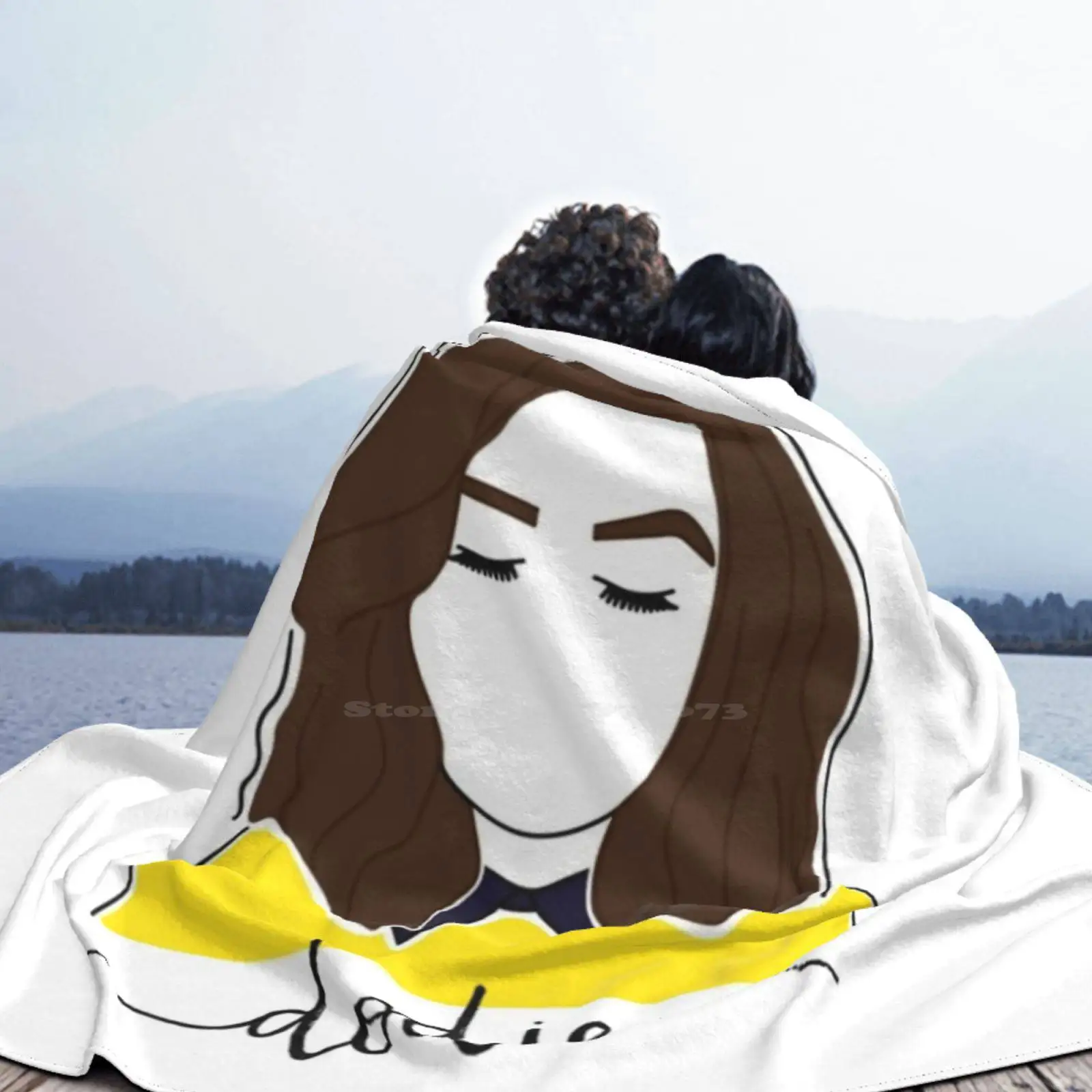 Портрет Dodie Clark (Doddle) модное мягкое теплое фланелевое одеяло с переплетением Youtube