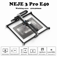 neje 3 pro e40 laser engraving machine cnc laser engraver wood cutting router tool desktop wireless logo printer for metal