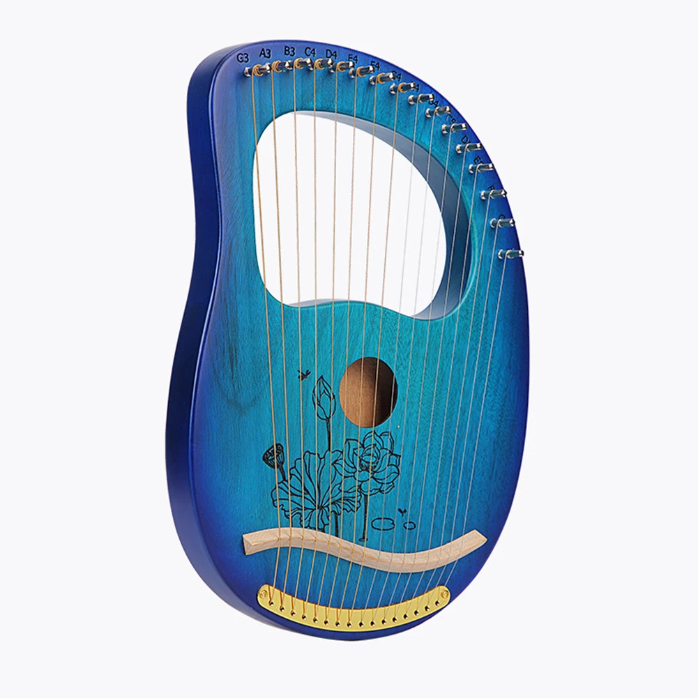 

Lyre Harp Lyre Strings Outdoor Street Concert Home 15-24 String Brass Nylon Shiny Color Smooth Edge Lyre Artiest