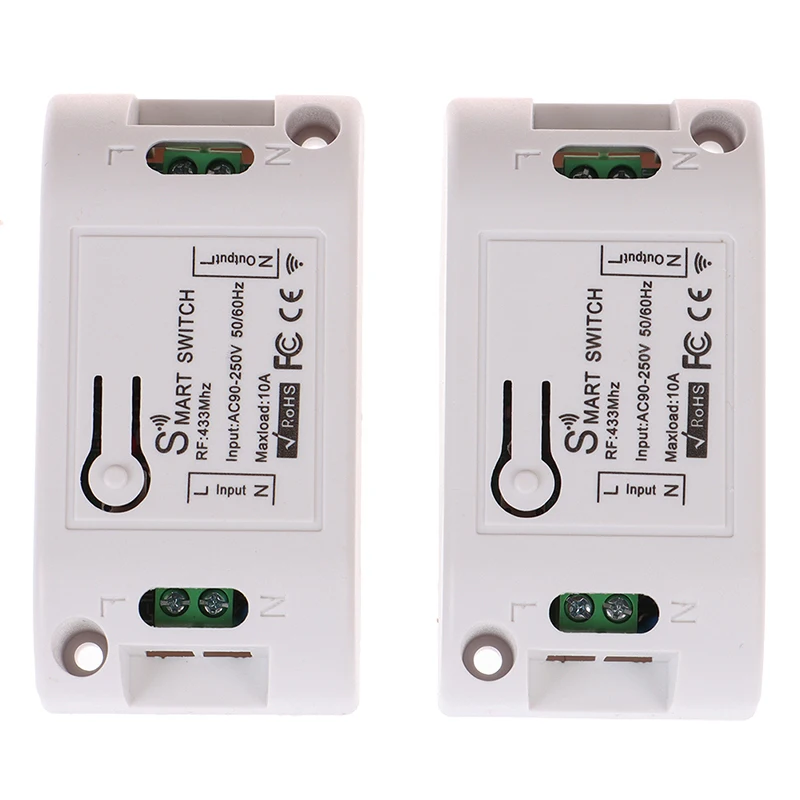 

RF 433 WiFi Smart Light Switch Universal Breaker Timer Smart Life APP Wireless Remote Control Works With Alexa Google Home