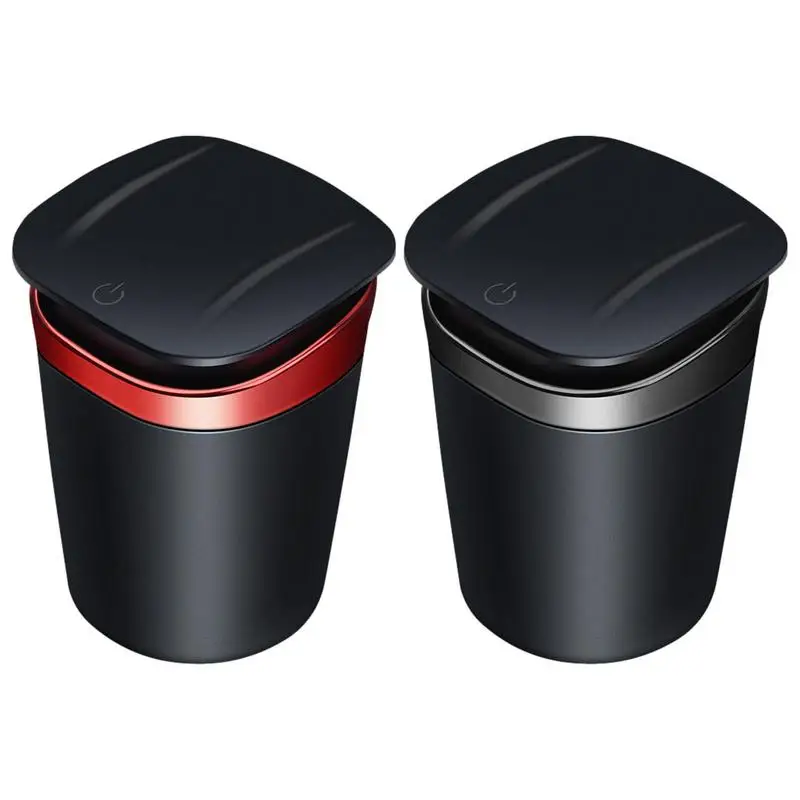 

Car Ashtray Cup With Lid With LED Blue Light Mini Car Trash Can Long Lasting Heat Resistant Smokeless Ash Tray Interior Part car