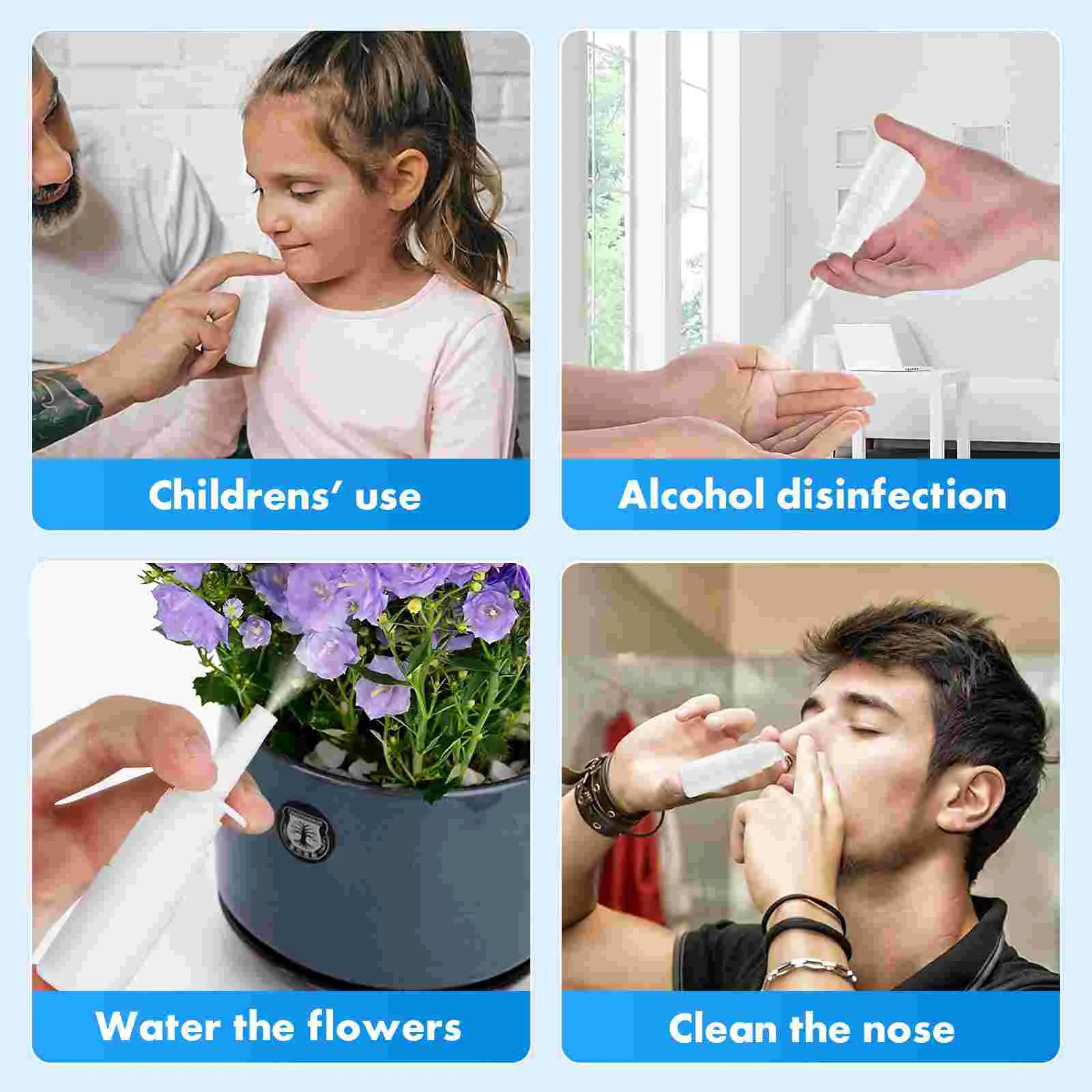 20 шт. распылитель мелкого тумана Mister бутылки для запотевания носа пустые или