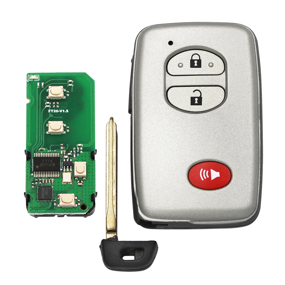 Безключевой Go Remote автомобильный смарт ключ-брелок ASK / FSK 433Mhz 4D Chip FCC ID: B77EA B53EA P1 98