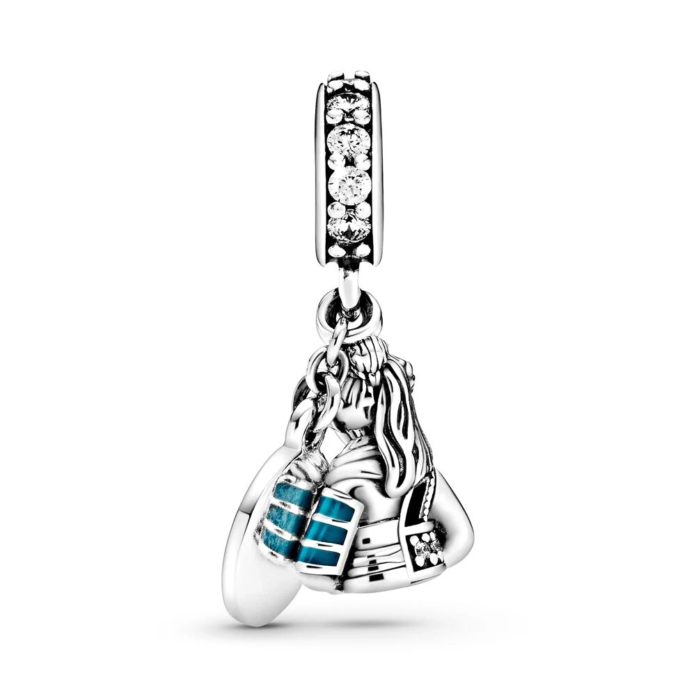 Breloques Pandora en Argent 925 pour Femme, Thème Mulan, Anime Rick, Perles Pendantes, Bijoux d'Anniversaire, Cadeau de Bricolage