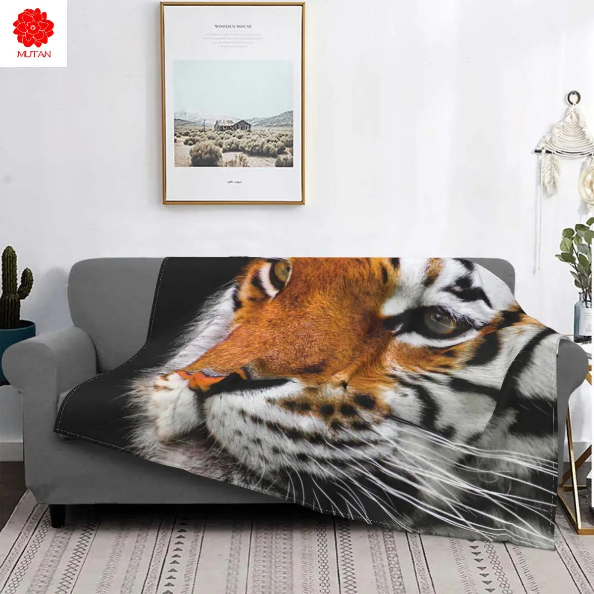 

Бенгальский флисовый Текстильный декор, Дикий кот, портативный мягкий плед для дивана, спальни, одеяло