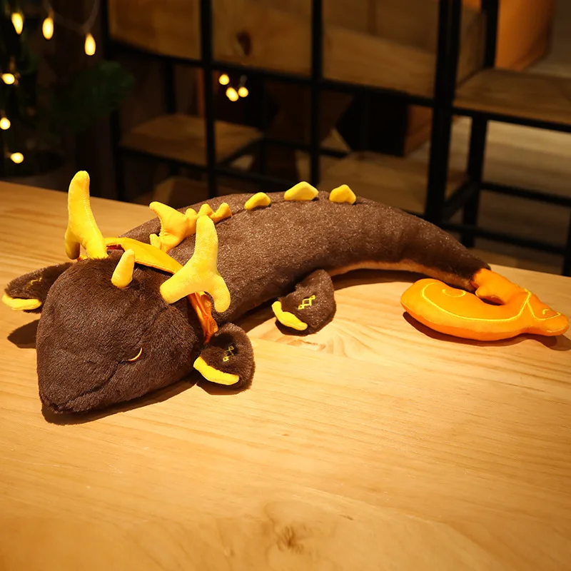 

70cm Game Genshin Impact Zhong Li Dragon Plush Toy Cartoon Anime Doll Cosplay Costume Props Bolster Soft Stuffed Animal Pillow