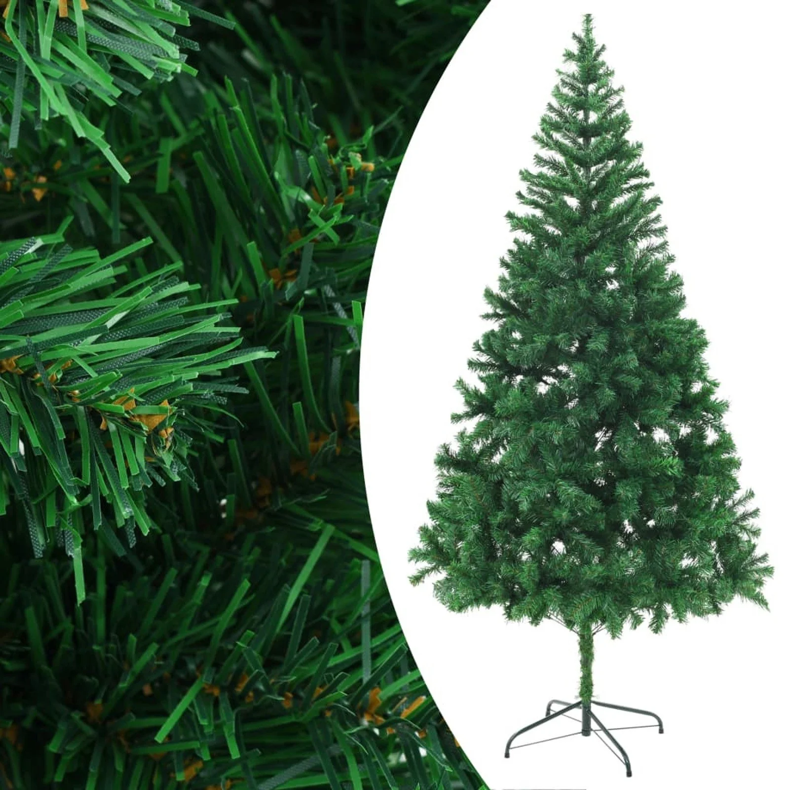 

Artificial Christmas Tree with Steel Stand 82.7" 910 Branches