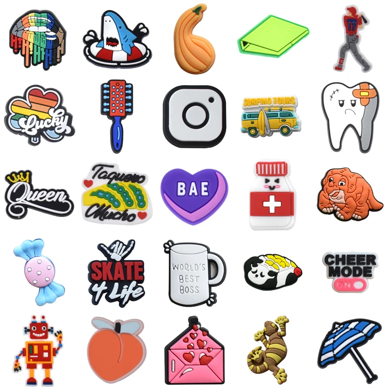 

Shoes Accessories Kids Girl Men Shoe Charms Women Charm Para Pins Set Jeans Gifts Wholesale Bulk Packs Decorations for Crocs Boy